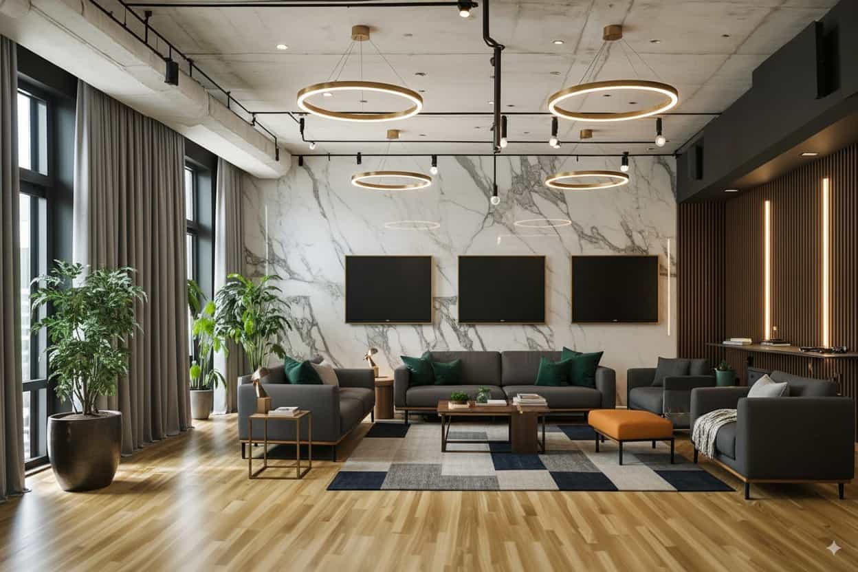 AI-generated interior design