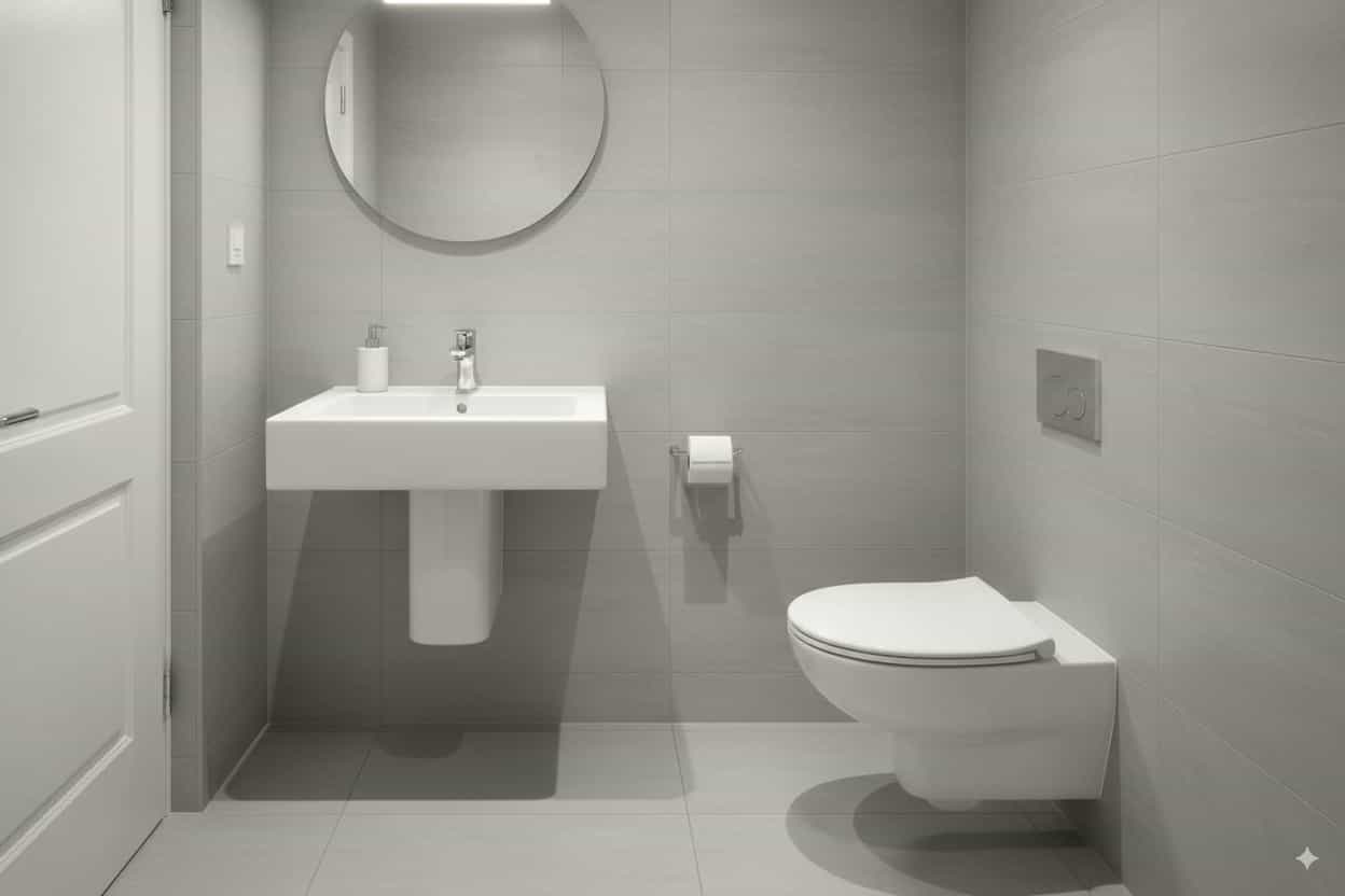 Scandinavian minimalist bedroom with soft neutral tones - AI room design