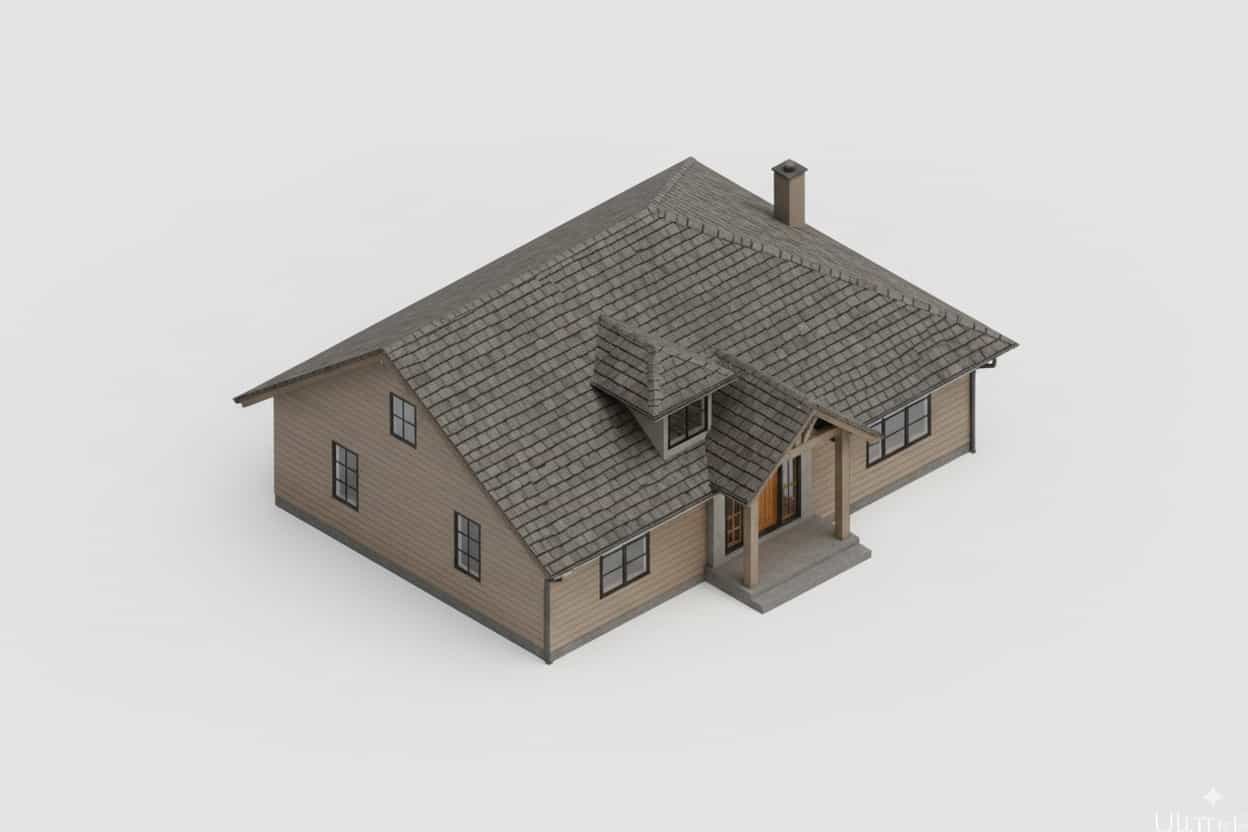 Industrial loft living space with exposed brick and modern furniture - AI room planner